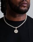 zerno Diamond Compass Pendant in Gold / White Gold