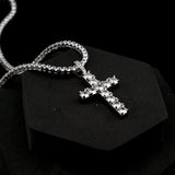 Diamond Cross Pendant in Gold / White Gold