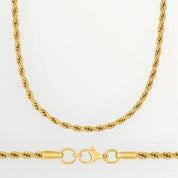 zerno Gold Rope Chain - 3mm