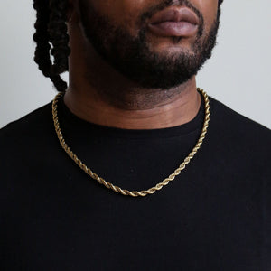 Gold Rope Chain - 6mm