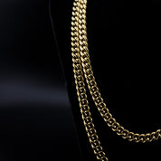 zerno Cuban Link Chain in Gold - 8mm