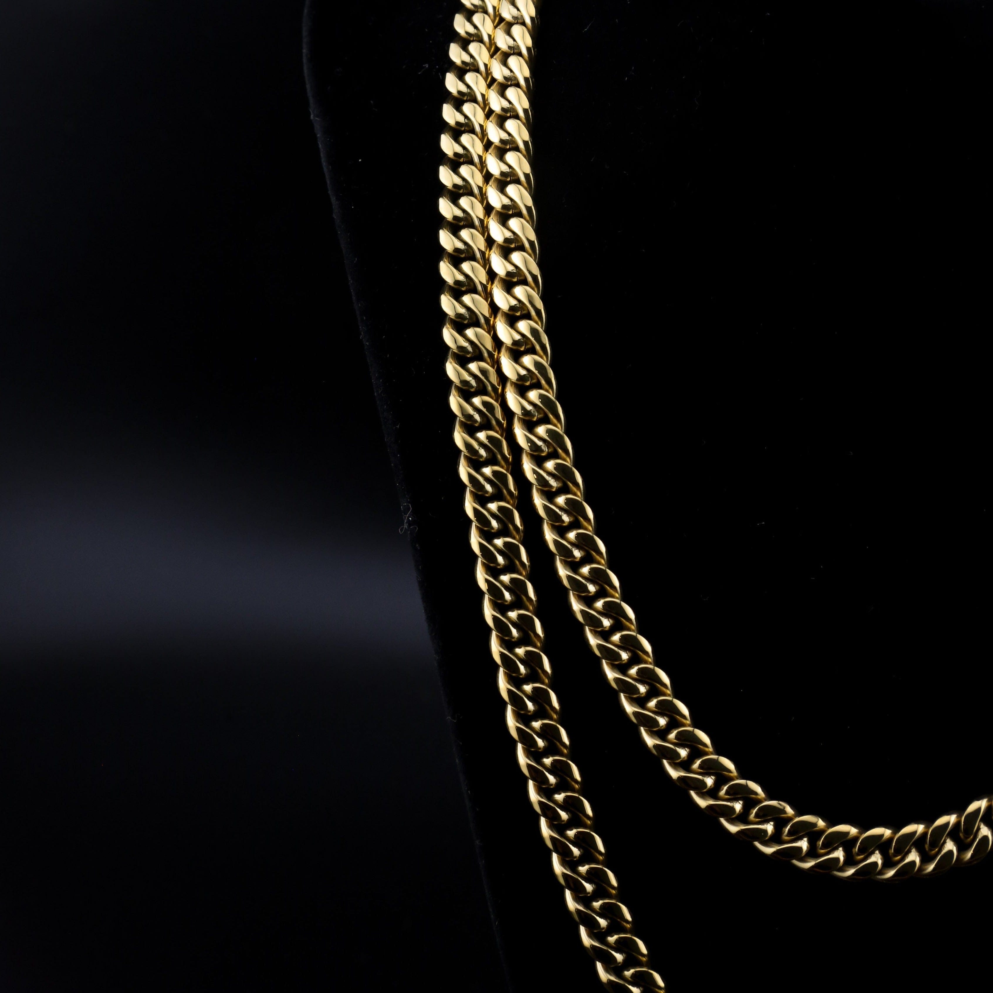 zerno Cuban Link Chain in Gold - 8mm