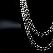 zerno Cuban Link Chain in White Gold - 12mm