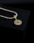 zerno Gold / Pendant Only Diamond Compass Pendant in Gold / White Gold