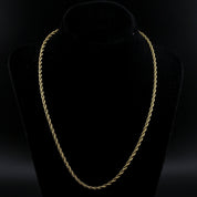 zerno Gold Rope Chain - 3mm