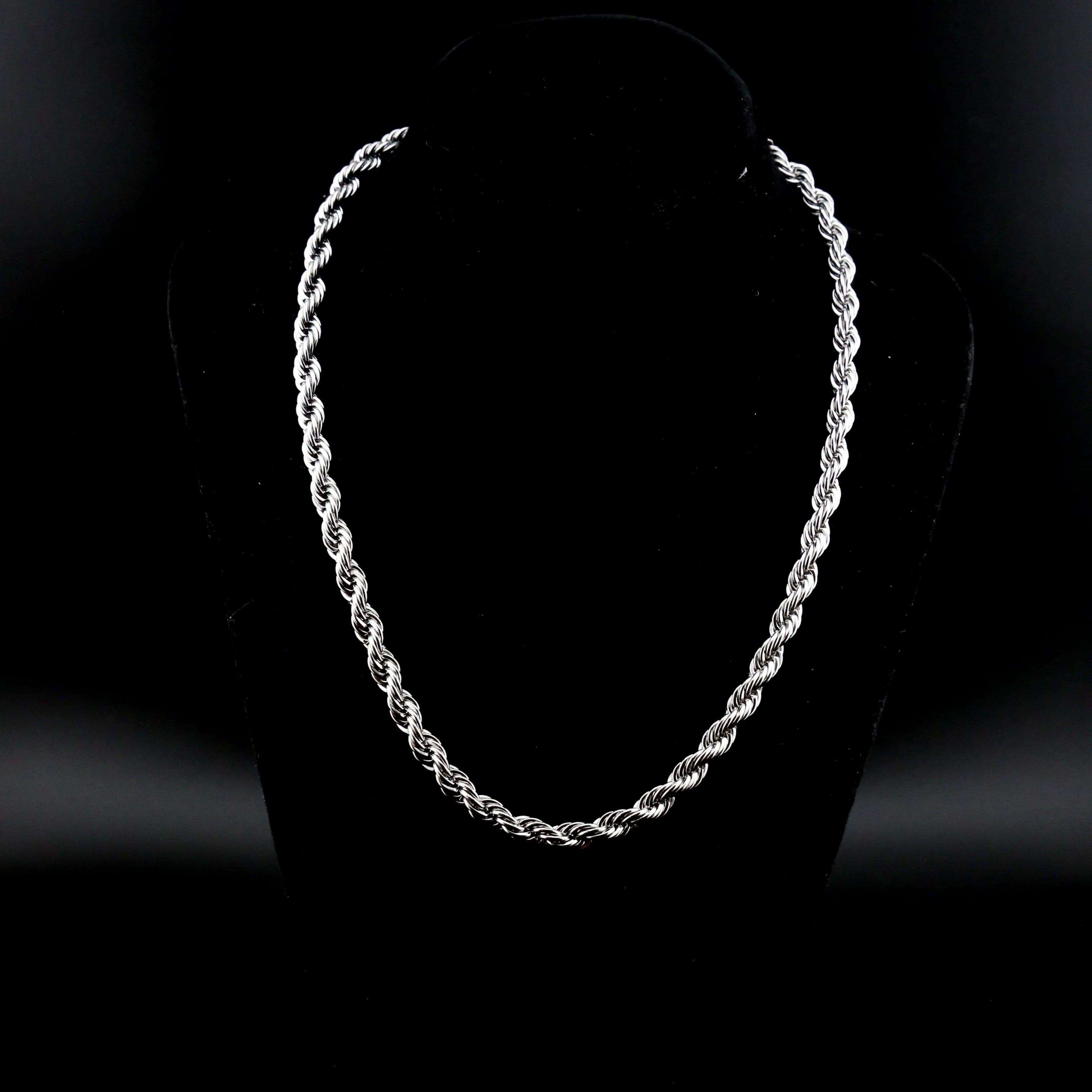 zerno White Gold Rope Chain - 6mm